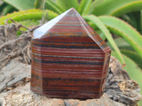 Polished Banded Tiger Iron Jasper Points x 3 From Northern Cape, South Africa - Toprock Gemstones and Minerals 