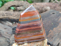 Polished Banded Tiger Iron Jasper Points x 3 From Northern Cape, South Africa - Toprock Gemstones and Minerals 