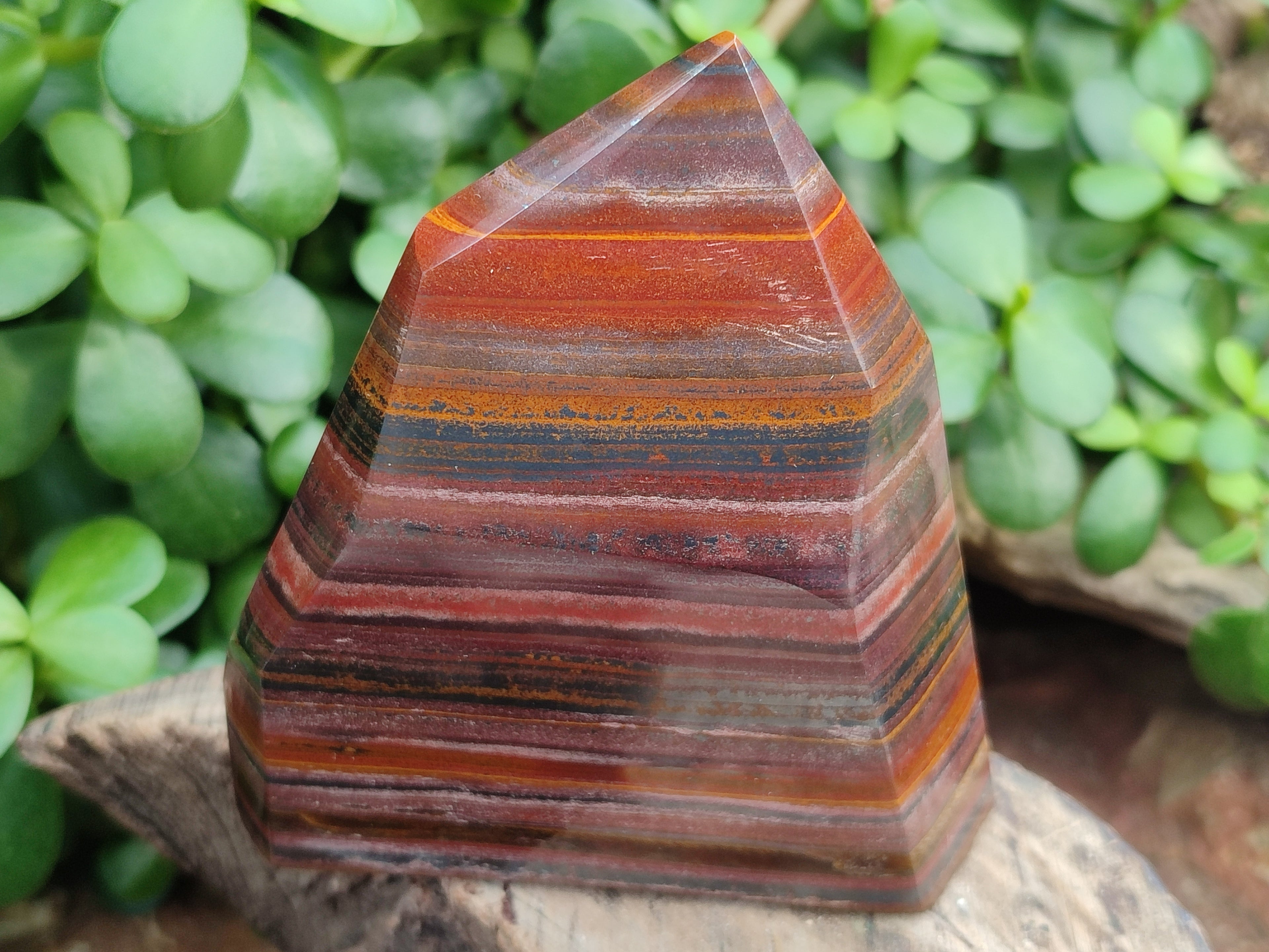 Polished Banded Tiger Iron Jasper Points x 3 From Northern Cape, South Africa - Toprock Gemstones and Minerals 