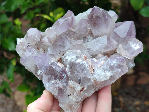 Natural Jacaranda Amethyst Quartz Clusters x 3 from Mumbwa, Zambia - Toprock Gemstones and Minerals 