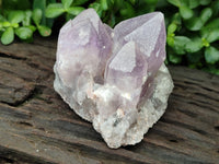 Natural Jacaranda Amethyst Quartz Clusters x 3 from Mumbwa, Zambia - Toprock Gemstones and Minerals 