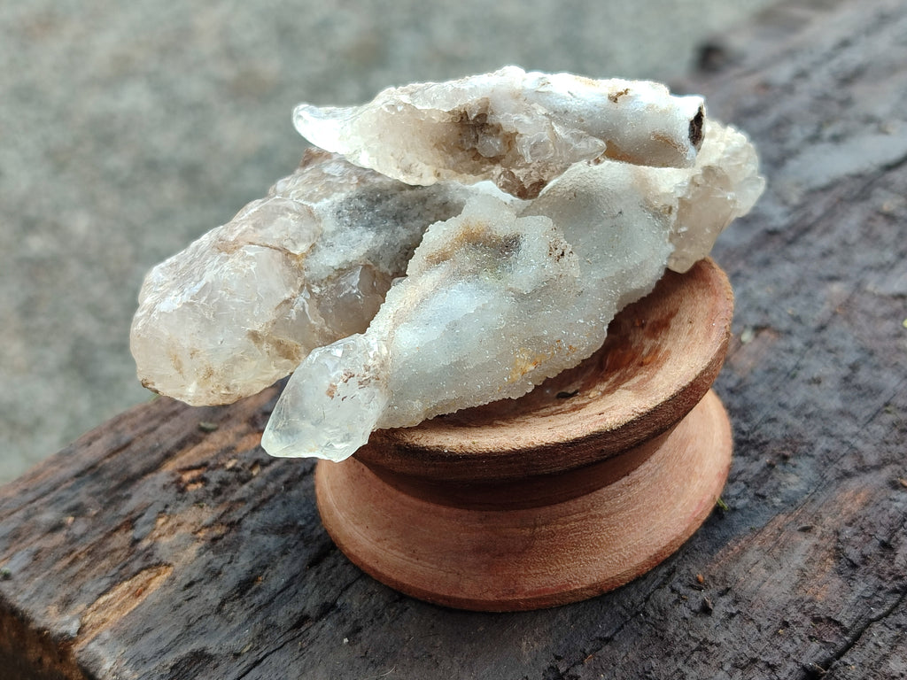 Natural Drusy Quartz Coated Calcite Pseudomorph Specimens x 14 From Alberts Mountain, Lesotho - Toprock Gemstones and Minerals 