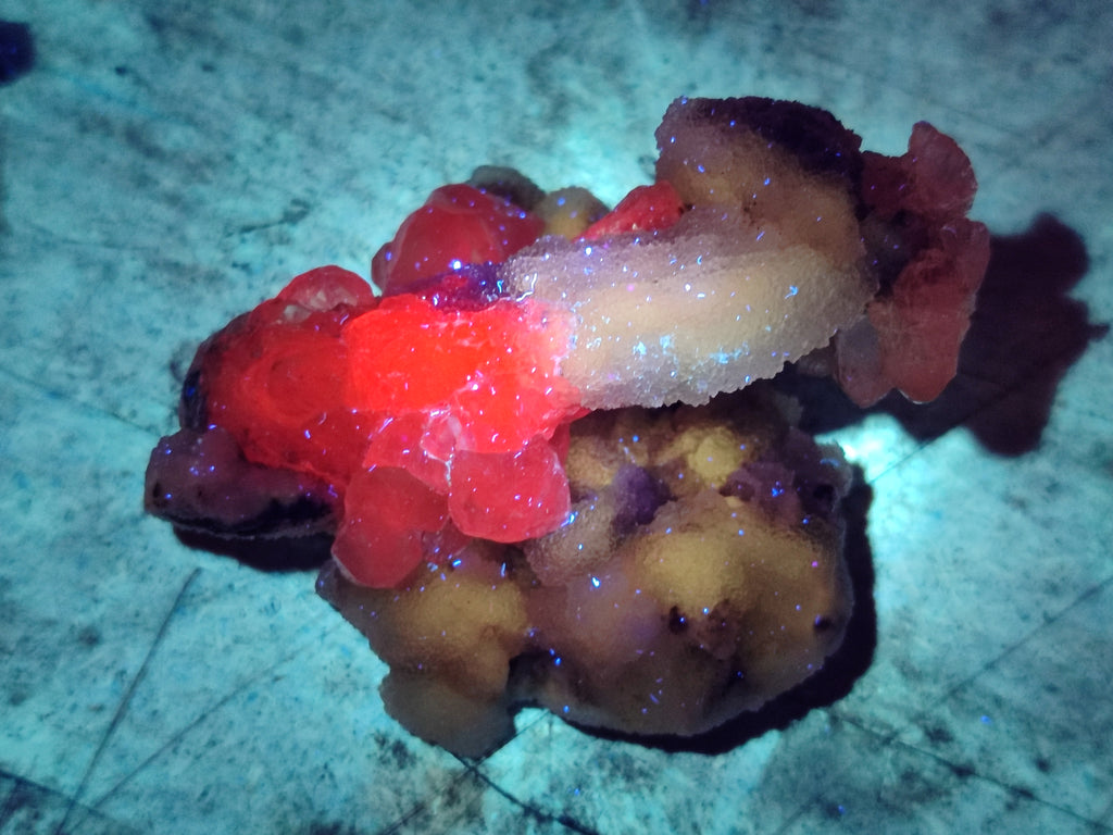 Natural Drusy Quartz Coated Calcite Pseudomorph Specimens x 14 From Alberts Mountain, Lesotho - Toprock Gemstones and Minerals 