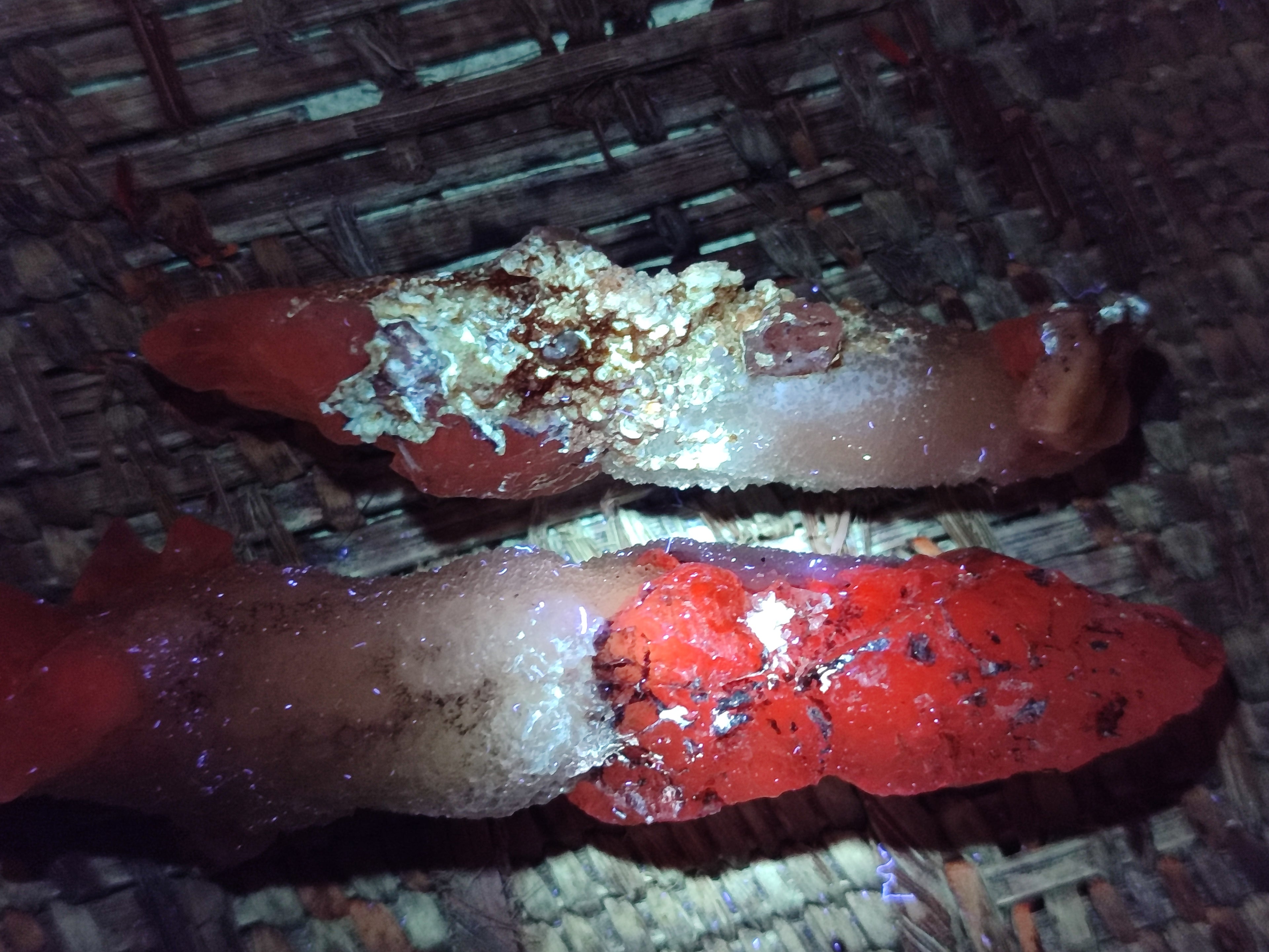 Natural Drusy Quartz Coated Calcite Pseudomorph Specimens x 14 From Alberts Mountain, Lesotho - Toprock Gemstones and Minerals 