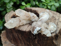 Natural Drusy Quartz Coated Calcite Pseudomorph Specimens x 14 From Alberts Mountain, Lesotho - Toprock Gemstones and Minerals 