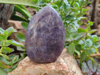Polished Lepidolite Standing Free Forms x 3 From Madagascar - Toprock Gemstones and Minerals 