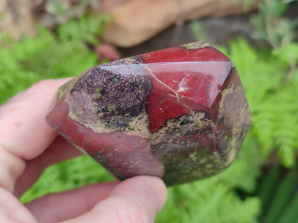Polished Bastite Dragons Blood Stone Points x 6 From Tshipise, South Africa - Toprock Gemstones and Minerals 