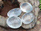 Polished Girasol Pearl Quartz Palm Stones x 23 From Ambatondrazaka, Madagascar - Toprock Gemstones and Minerals 