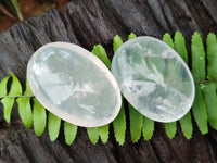 Polished Girasol Pearl Quartz Palm Stones x 23 From Ambatondrazaka, Madagascar - Toprock Gemstones and Minerals 