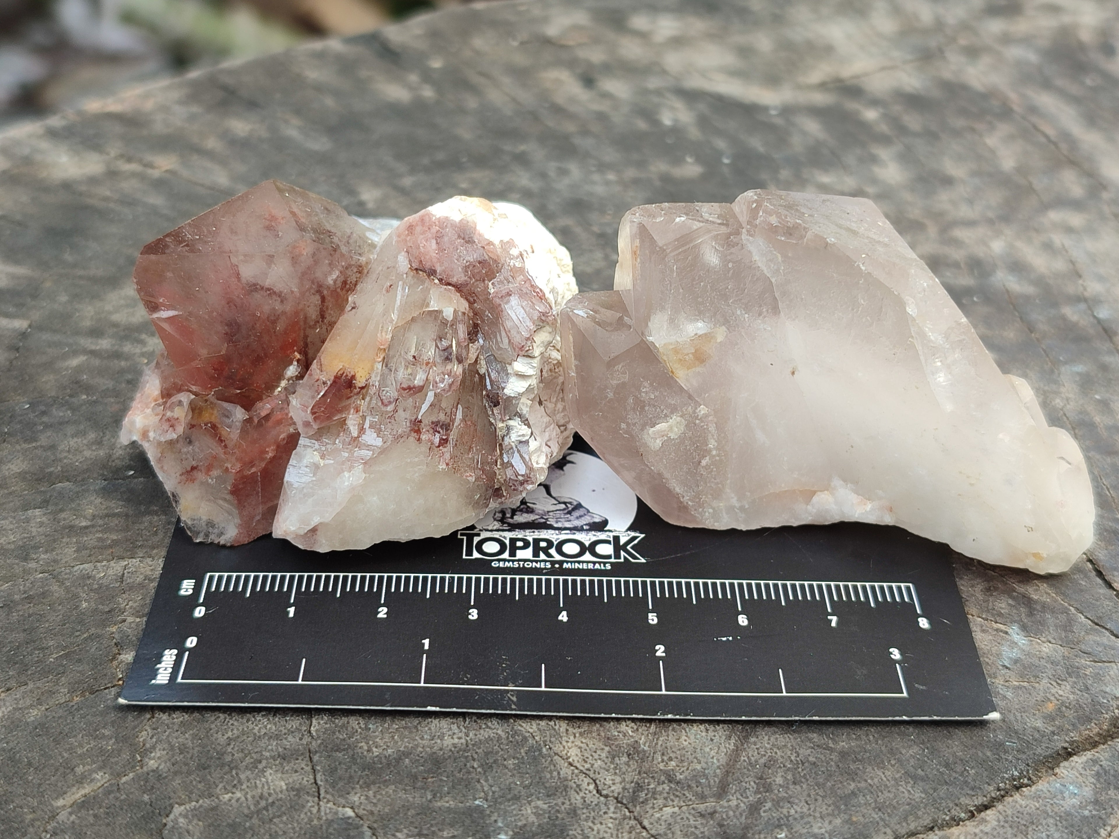 Natural Red Hematoid Quartz Clusters x 25 From Karoi, Zimbabwe - Toprock Gemstones and Minerals 