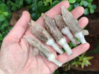 Natural Drusy Quartz Coated Calcite Pseudomorph Specimens x 20 From Alberts Mountain, Lesotho - Toprock Gemstones and Minerals 