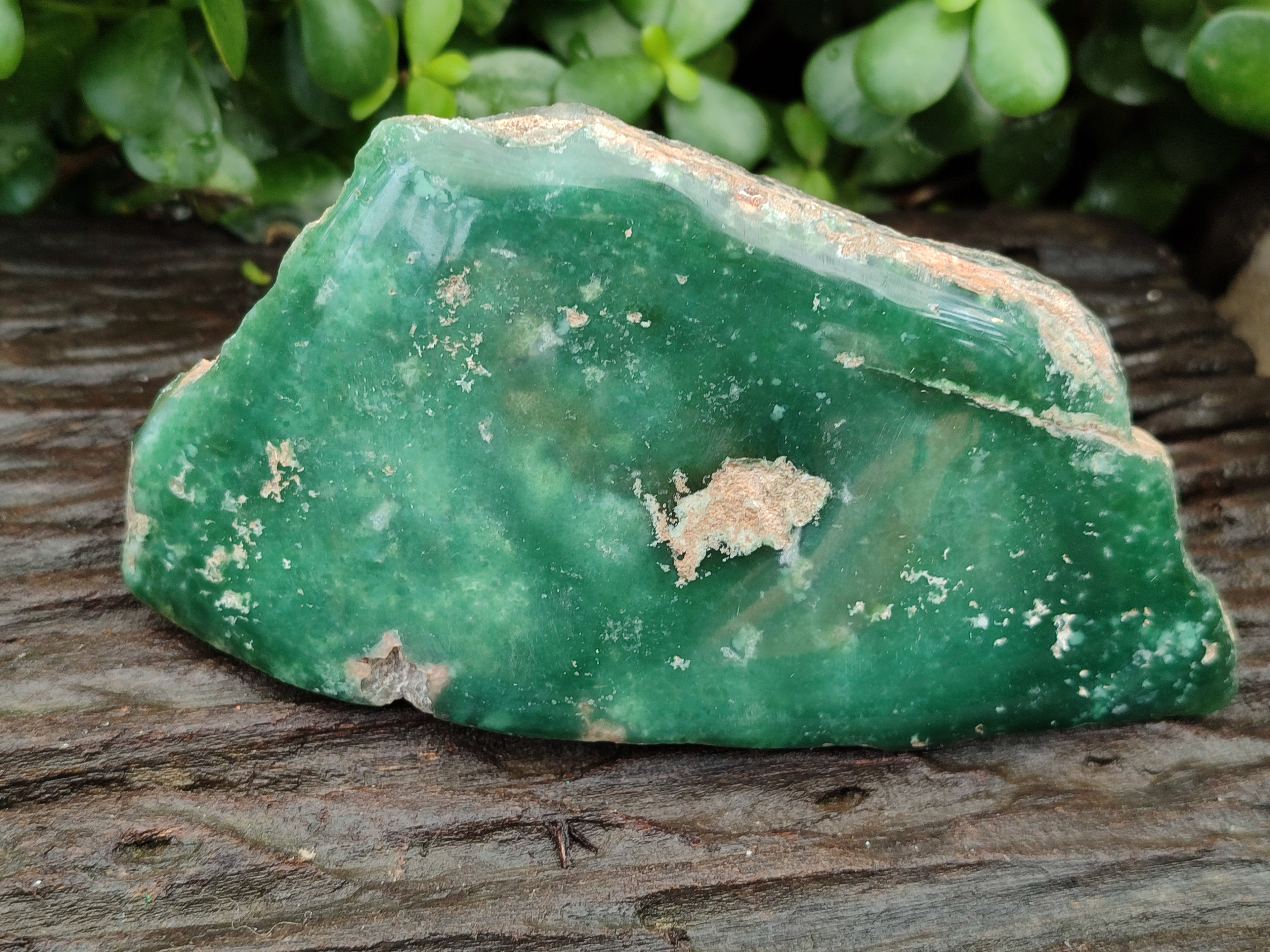 Polished On One Side Emerald Mtorolite Plates x 3 From Mutorashanga, Zimbabwe - Toprock Gemstones and Minerals 