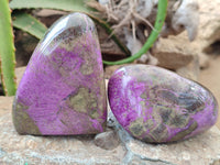 Polished Stichtite Standing Free Forms x 4 From Barberton, South Africa - Toprock Gemstones and Minerals 