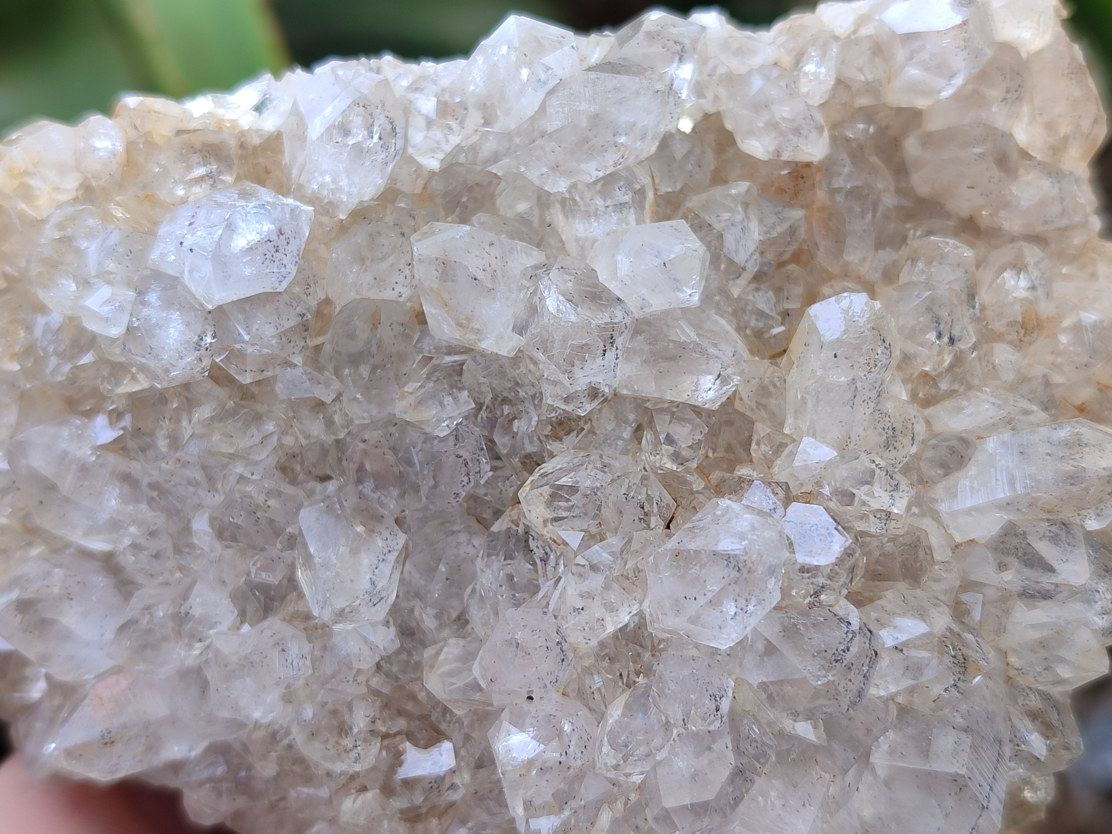 Natural Limonite Quartz Clusters x 6 From Solwezi, Zambia - Toprock Gemstones and Minerals 