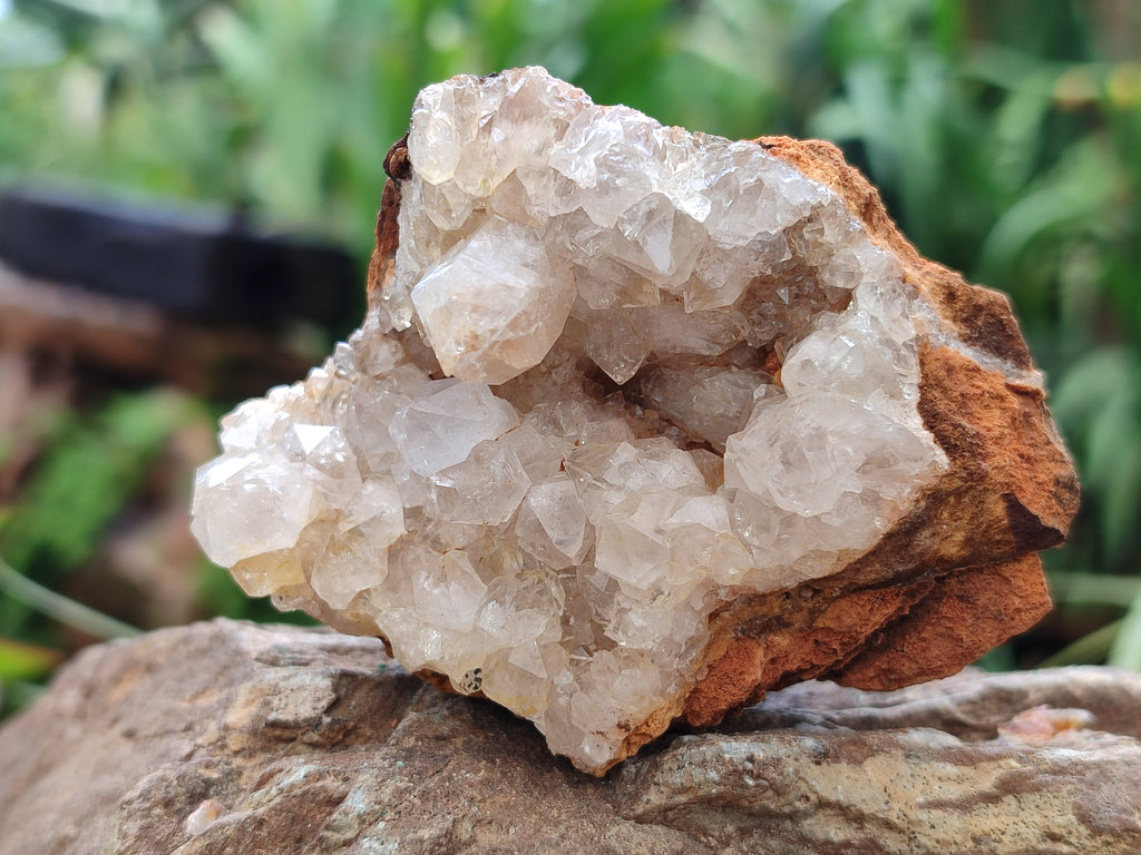Natural Limonite Quartz Clusters x 6 From Solwezi, Zambia - Toprock Gemstones and Minerals 