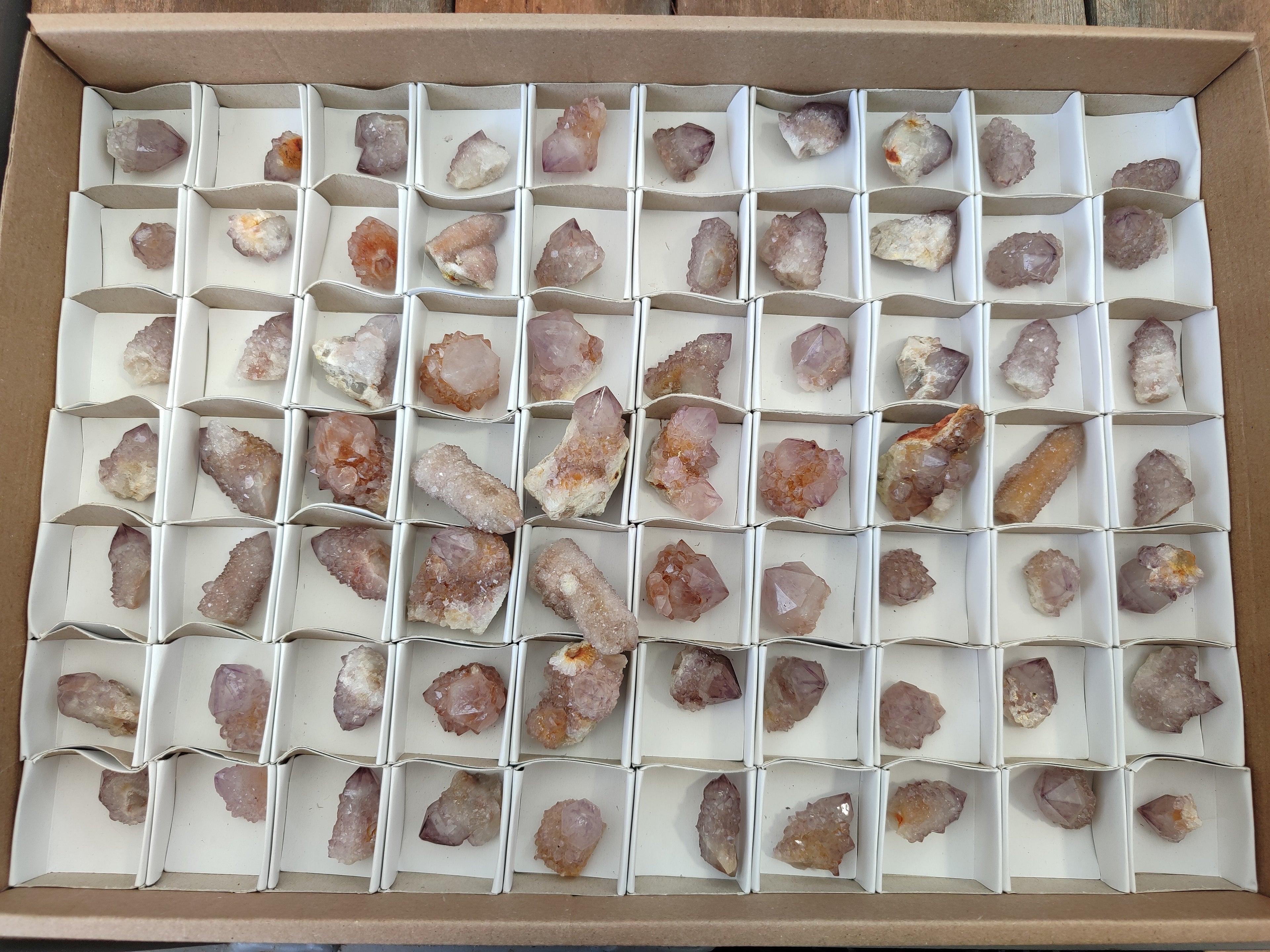 Natural Amethyst Spirit Quartz Crystals x 70 From Boekenhouthoek, South Africa - Toprock Gemstones and Minerals 