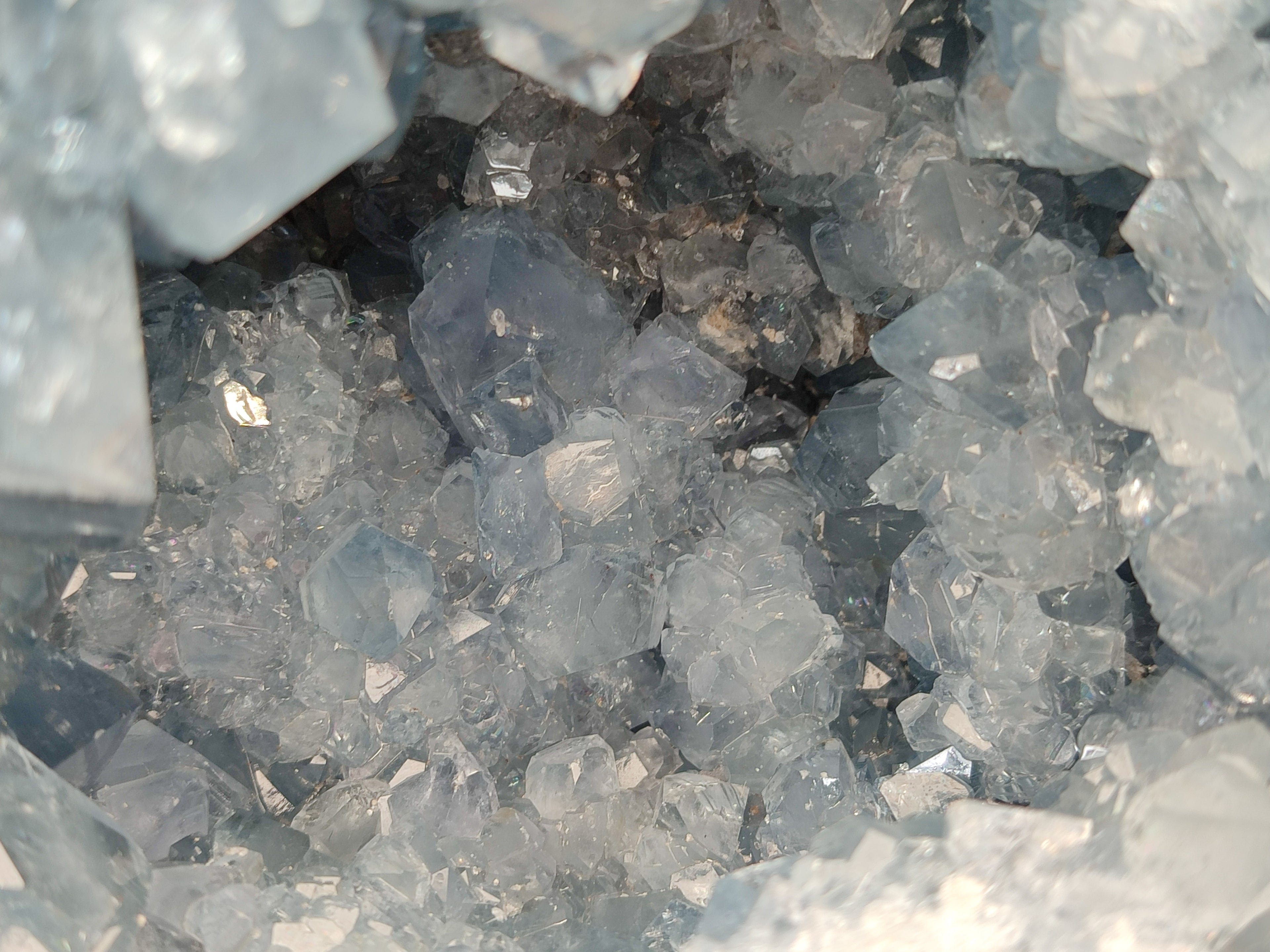 Natural Celestite Geode Specimen x 1 From Sakoany, Madagascar - Toprock Gemstones and Minerals 