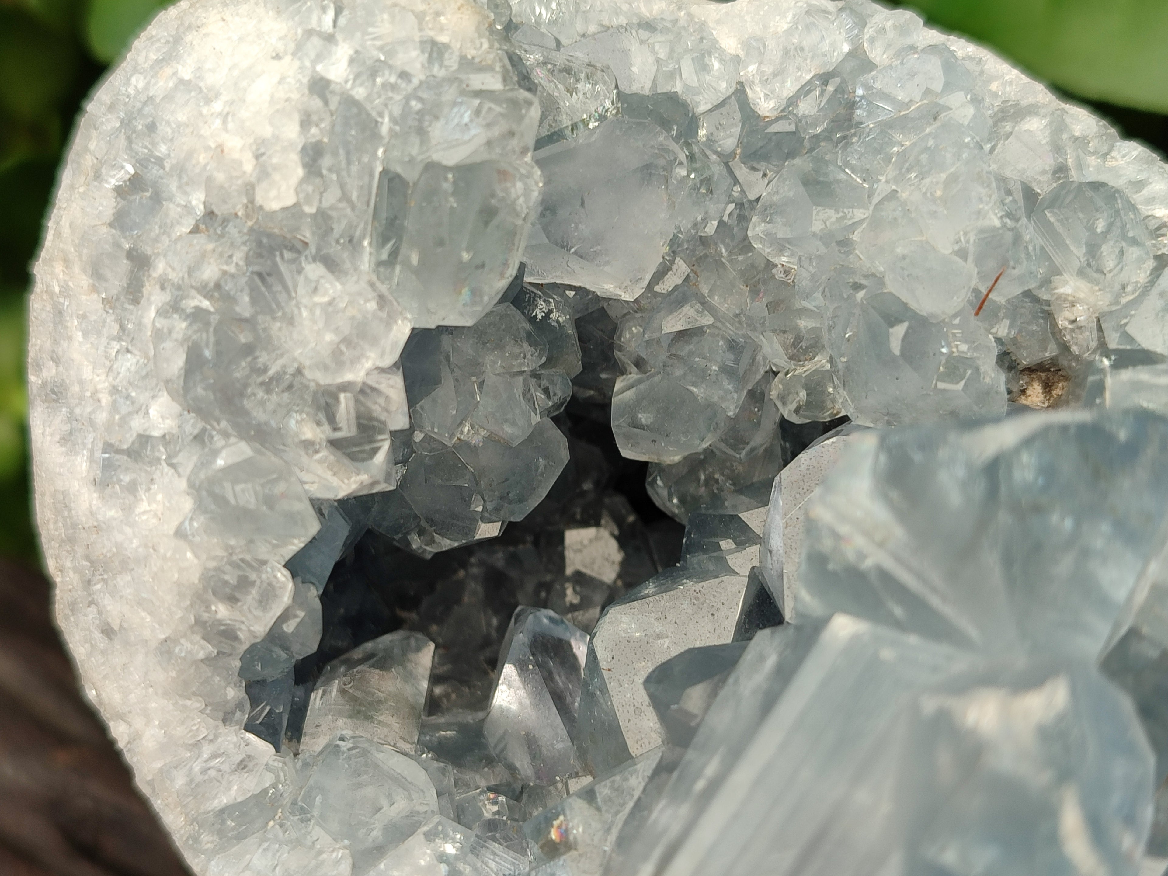 Natural Celestite Geode Specimen x 1 From Sakoany, Madagascar - Toprock Gemstones and Minerals 