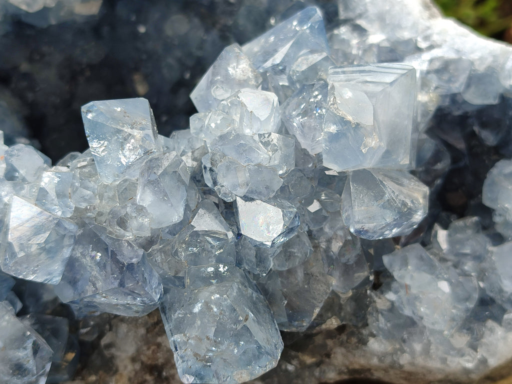 Natural Celestite Geode Specimen x 1 From Sakoany, Madagascar - Toprock Gemstones and Minerals 