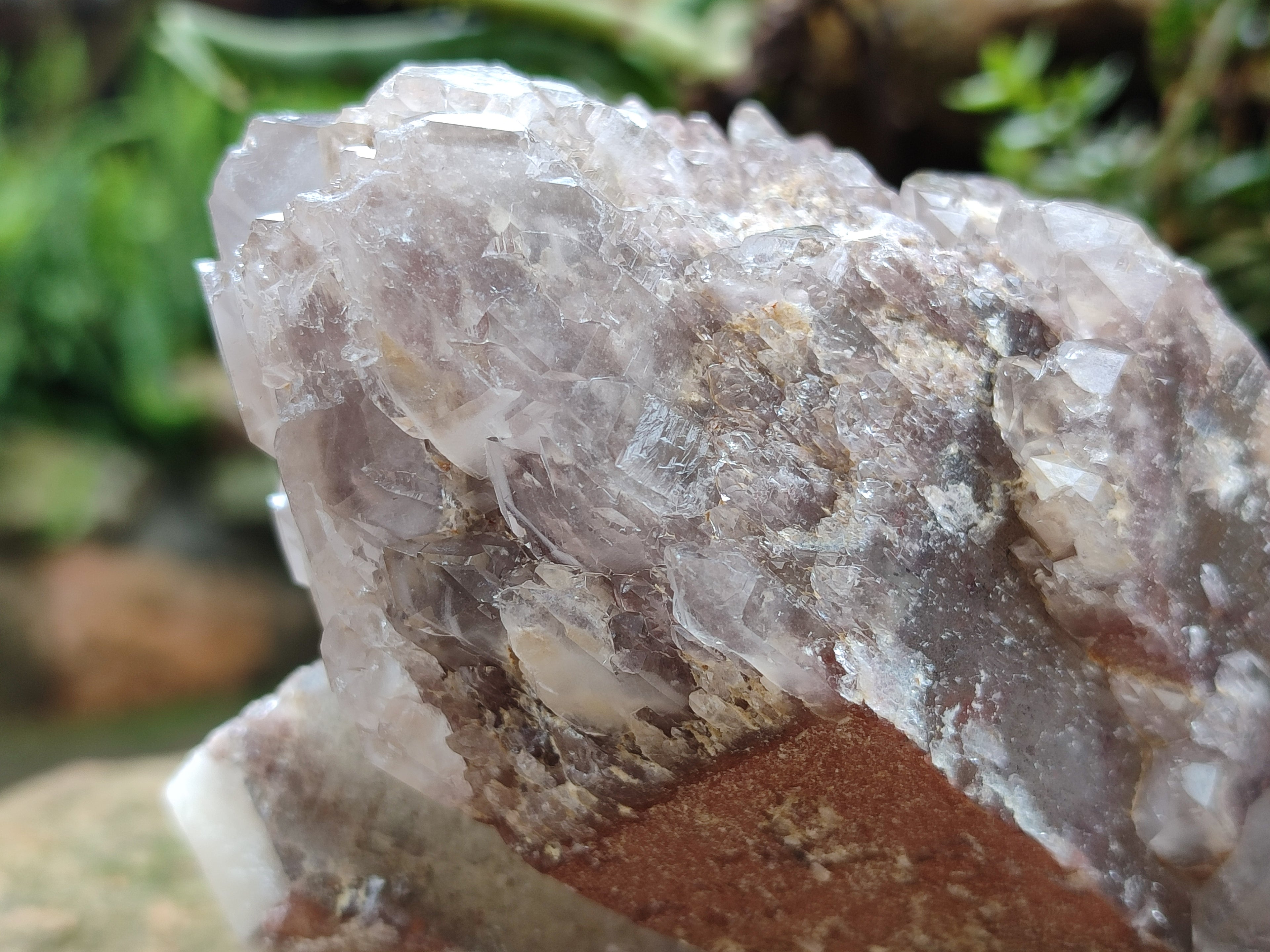 Natural Red Hematoid Quartz Clusters x 2 From Karoi, Zimbabwe - Toprock Gemstones and Minerals 