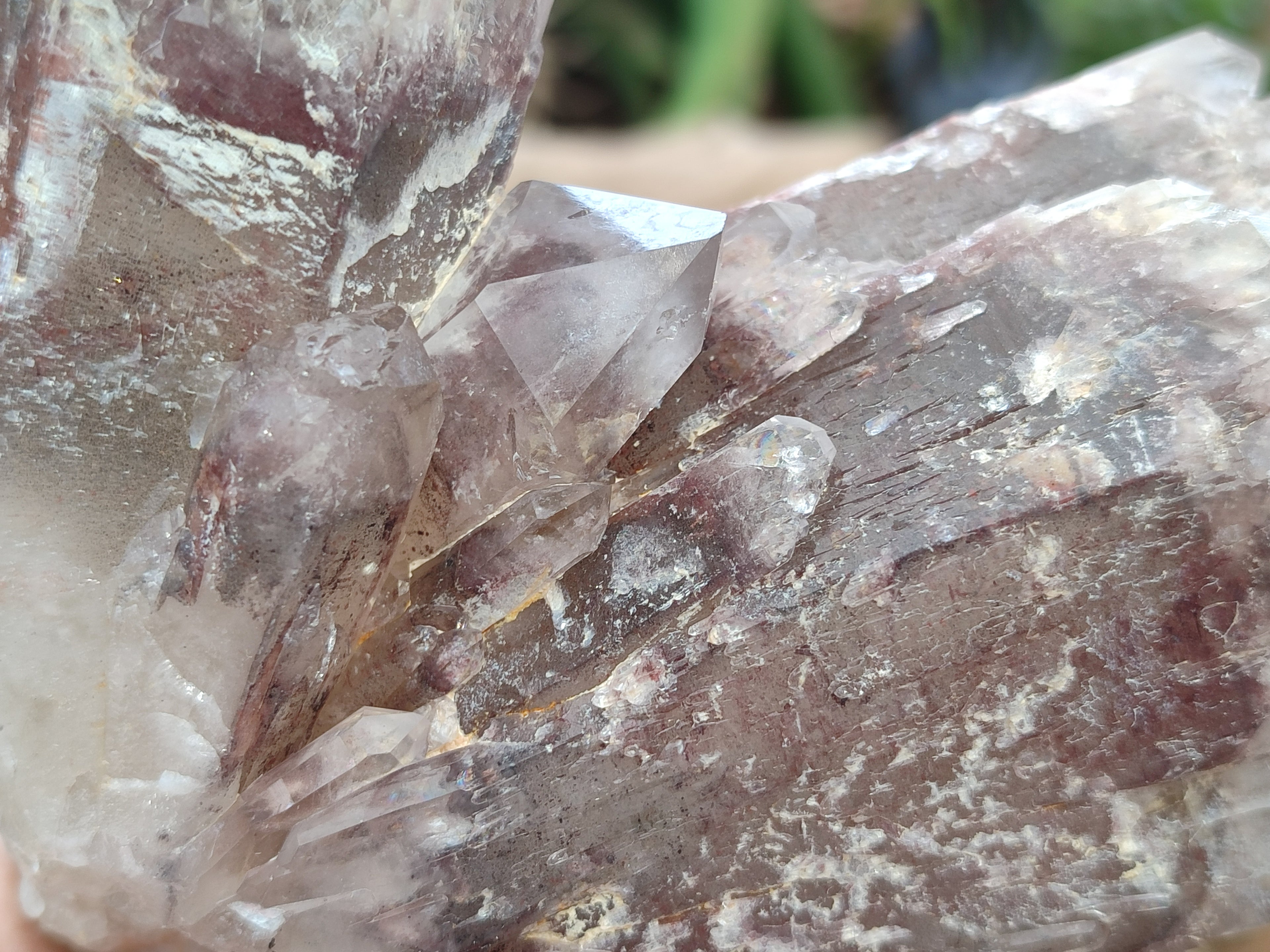 Natural Red Hematoid Quartz Clusters x 2 From Karoi, Zimbabwe - Toprock Gemstones and Minerals 