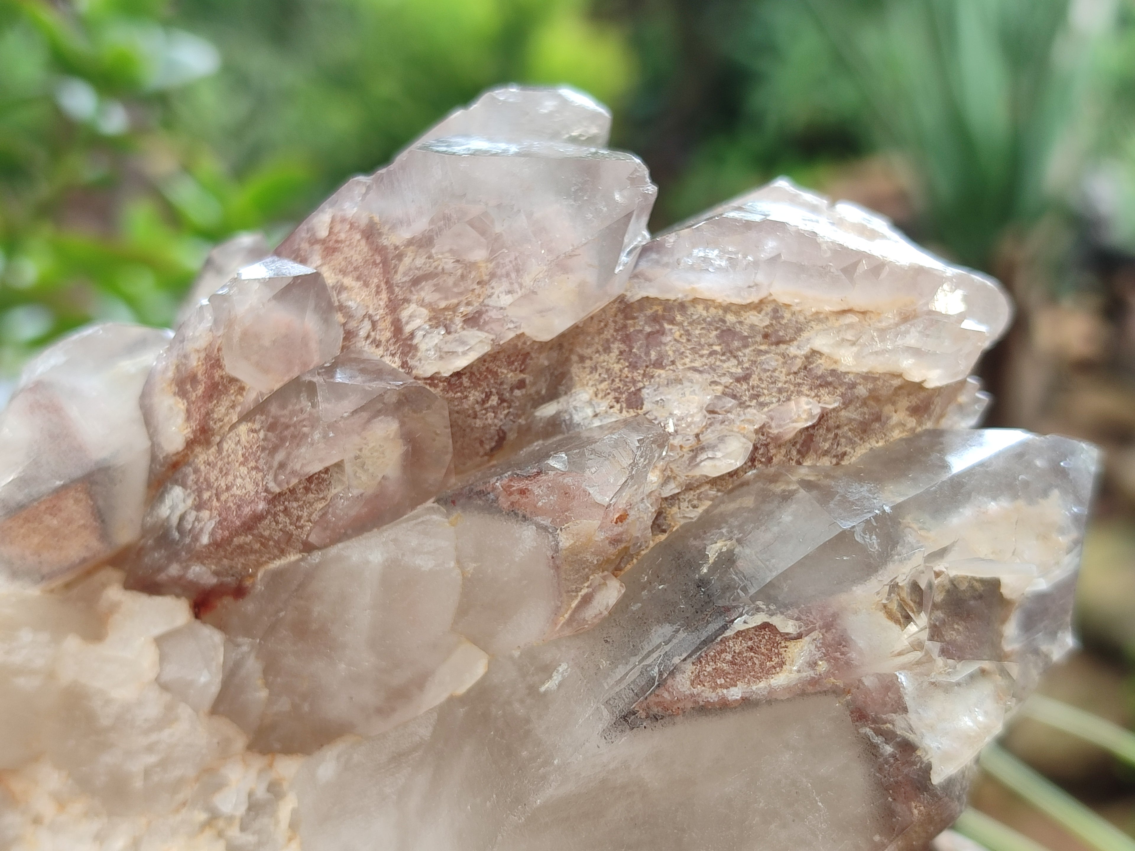 Natural Red Hematoid Quartz Clusters x 2 From Karoi, Zimbabwe - Toprock Gemstones and Minerals 