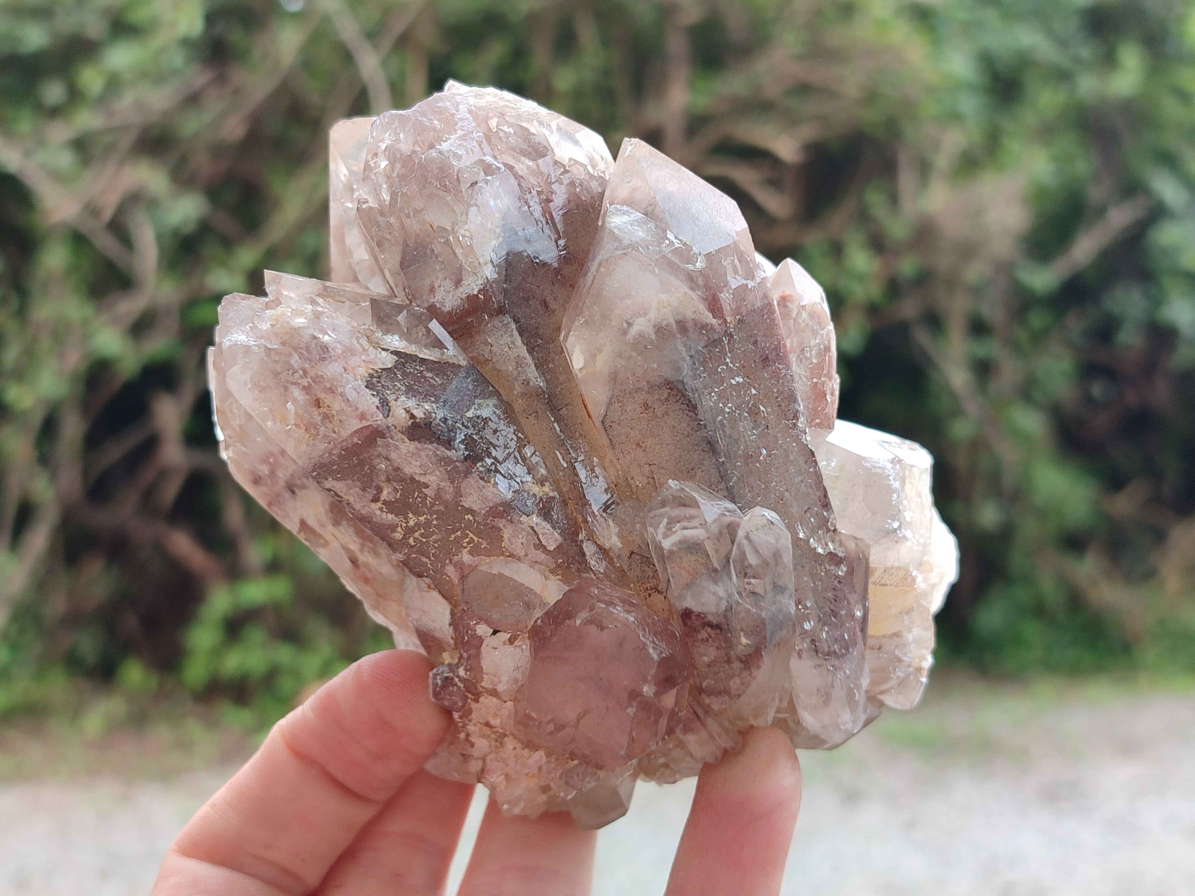 Natural Red Hematoid Quartz Clusters x 2 From Karoi, Zimbabwe - Toprock Gemstones and Minerals 
