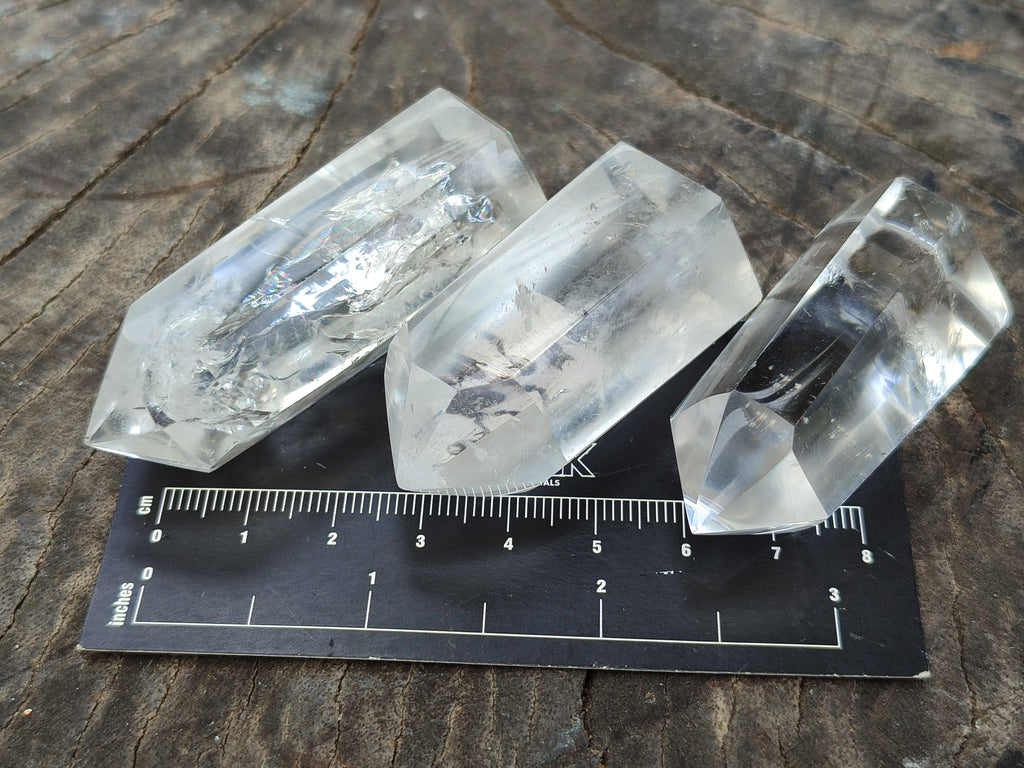 Polished Clear Quartz Crystals x 12 From Madagascar - Toprock Gemstones and Minerals 
