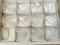 Polished Clear Quartz Crystals x 12 From Madagascar - Toprock Gemstones and Minerals 