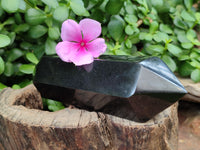 Polished Double Terminated Black Basalt Points x 3 From Antsirabe, Madagascar
