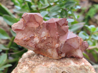 Natural Red Hematoid Quartz Clusters x 6 From Karoi, Zimbabwe - Toprock Gemstones and Minerals 
