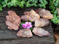 Natural Red Hematoid Quartz Clusters x 6 From Karoi, Zimbabwe - Toprock Gemstones and Minerals 