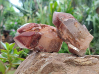 Natural Red Hematoid Quartz Clusters x 6 From Karoi, Zimbabwe - Toprock Gemstones and Minerals 