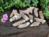 Natural Drusy Quartz Coated Calcite Pseudomorph Specimens x 12 From Alberts Mountain, Lesotho - Toprock Gemstones and Minerals 