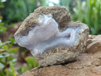 Natural Blue Lace Agate Geode Specimens x 9 From Nsanje, Malawi - Toprock Gemstones and Minerals 