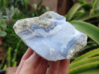 Natural Blue Lace Agate Geode Specimens x 9 From Nsanje, Malawi - Toprock Gemstones and Minerals 