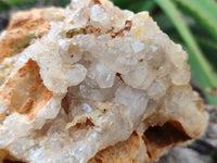 Natural Limonite Quartz Clusters x 4 From Solwezi, Zambia - Toprock Gemstones and Minerals 