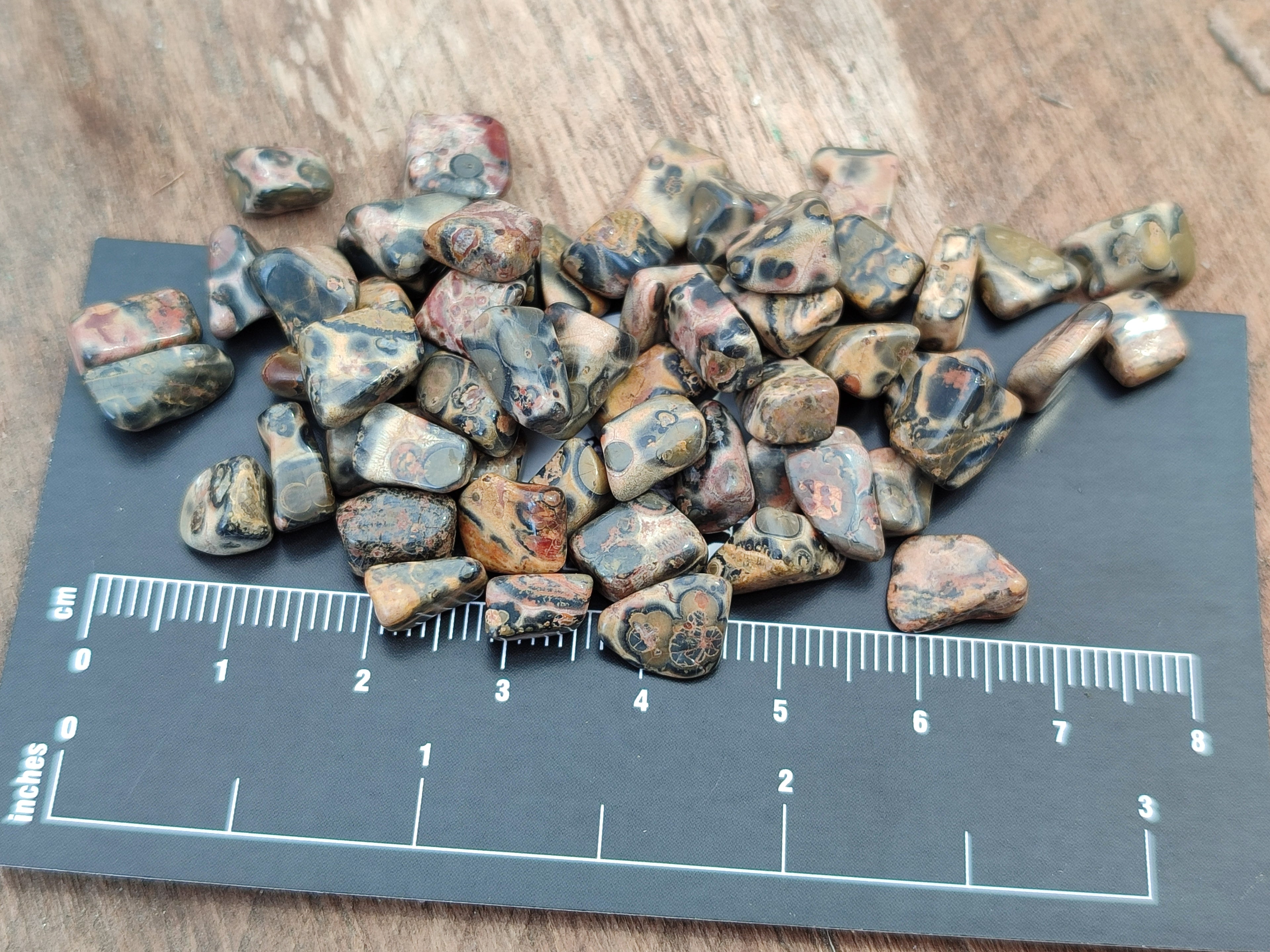 Polished Snakeskin Jasper Chips - sold per kg - From Australia - Toprock Gemstones and Minerals 