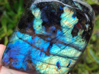 Polished Labradorite Standing Free Forms x 3 From Tulear, Madagascar - Toprock Gemstones and Minerals 