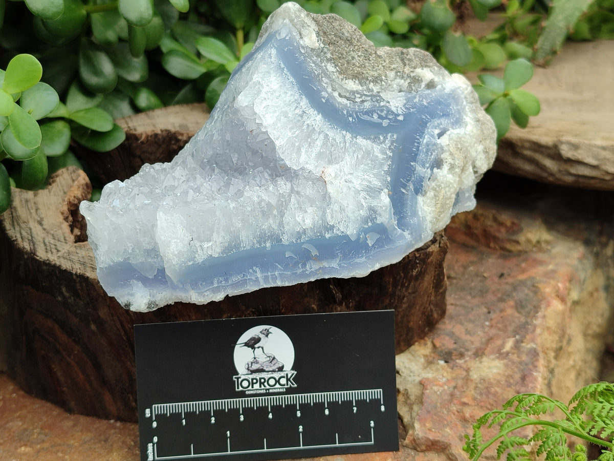 Natural Blue Lace Agate Geode Specimens x 3 From Nsanje, Malawi - Toprock Gemstones and Minerals 