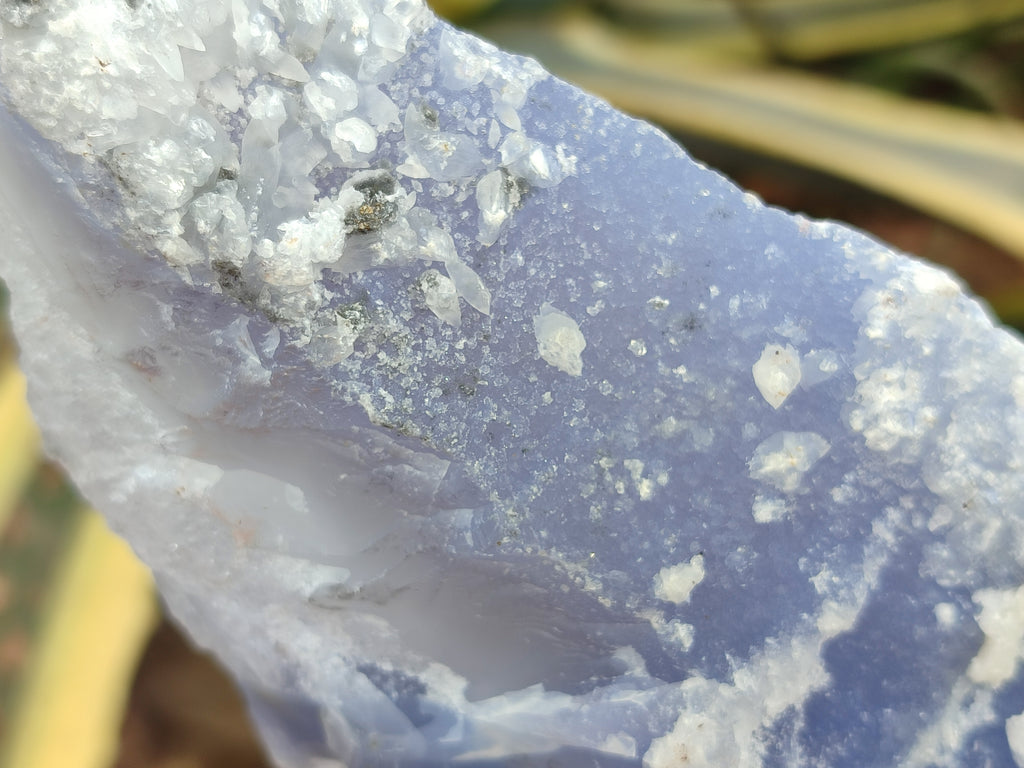 Natural Blue Lace Agate Geode Specimens x 3 From Nsanje, Malawi - Toprock Gemstones and Minerals 
