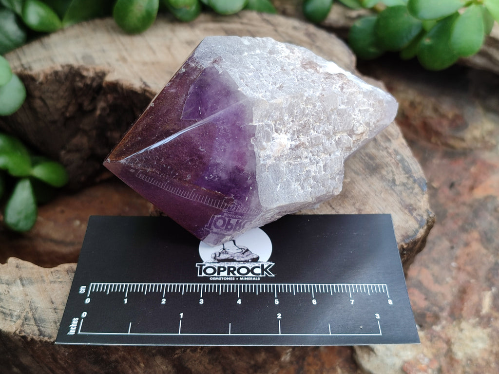 Polished Jacaranda Amethyst Quartz Crystals x 6 From Zambia - Toprock Gemstones and Minerals 