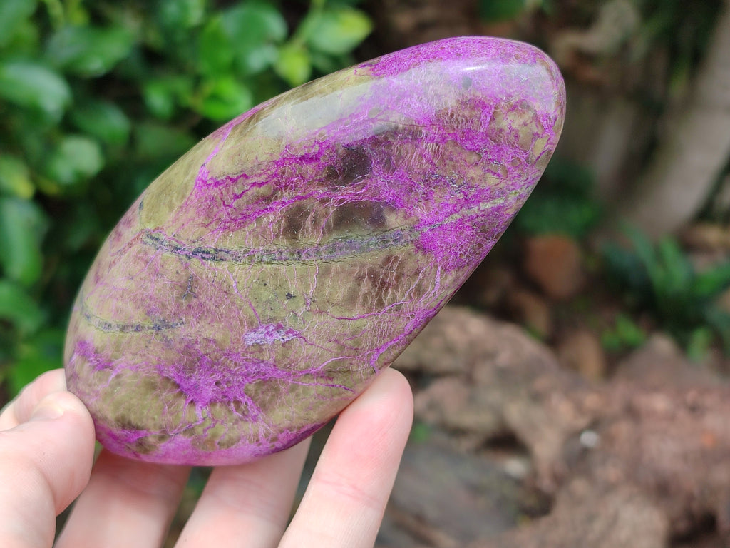Polished Stichtite Standing Free Forms x 4 From Barberton, South Africa - Toprock Gemstones and Minerals 