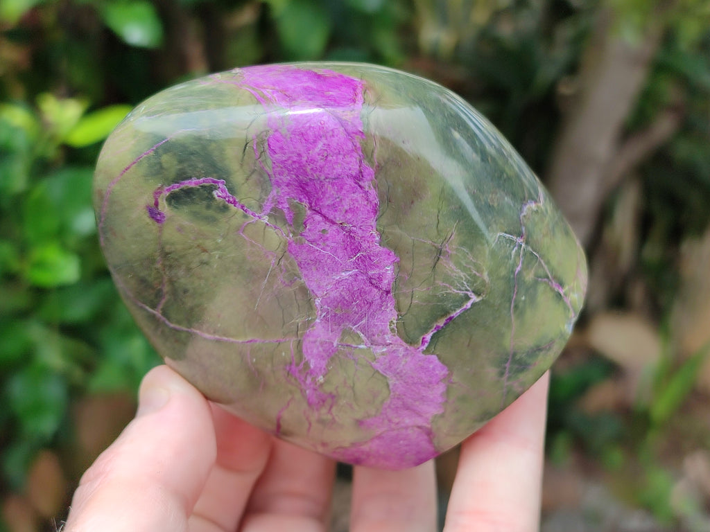 Polished Stichtite Standing Free Forms x 4 From Barberton, South Africa - Toprock Gemstones and Minerals 