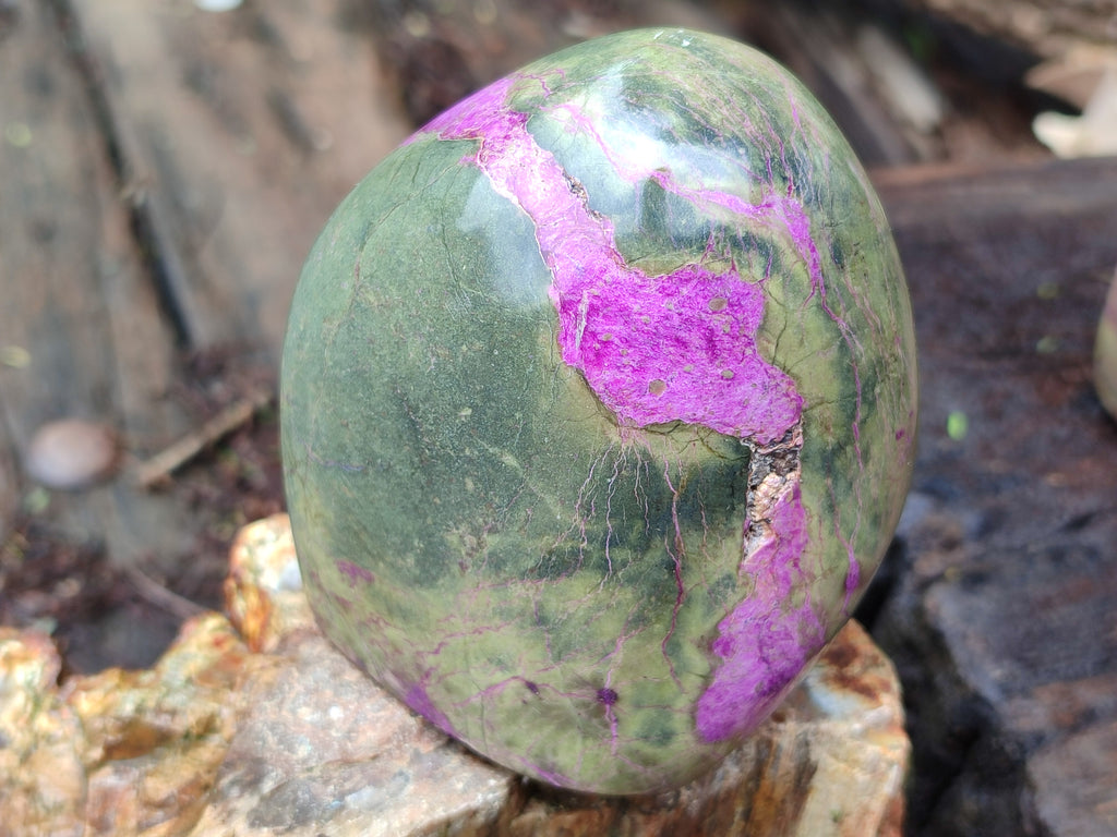 Polished Stichtite Standing Free Forms x 4 From Barberton, South Africa - Toprock Gemstones and Minerals 