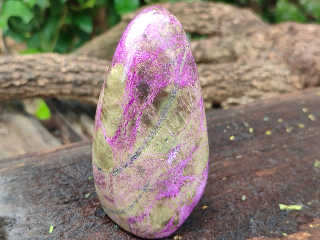 Polished Stichtite Standing Free Forms x 4 From Barberton, South Africa - Toprock Gemstones and Minerals 