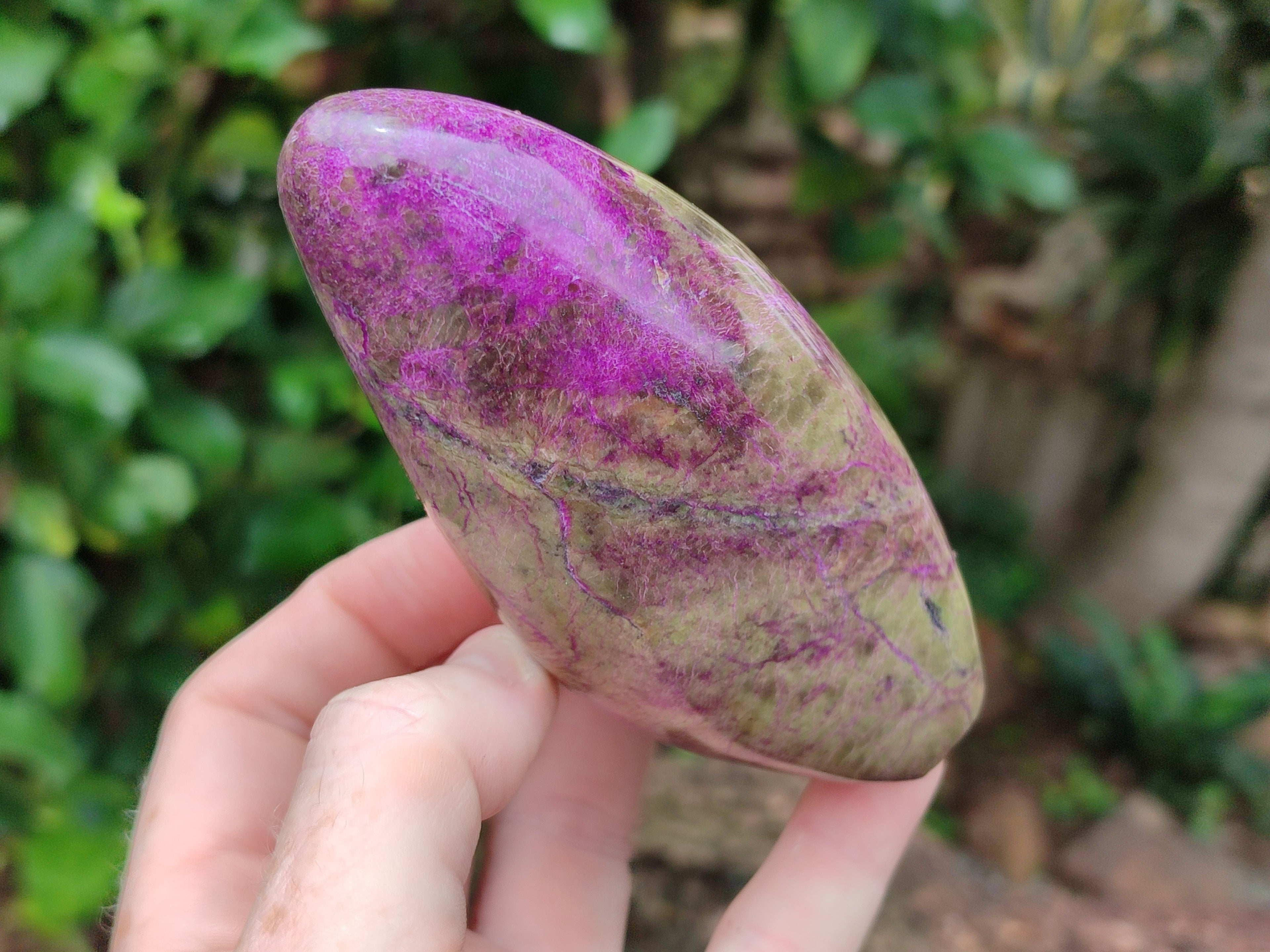 Polished Stichtite Standing Free Forms x 4 From Barberton, South Africa - Toprock Gemstones and Minerals 