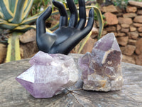 Natural Jacaranda Amethyst Quartz Crystals x 6 from Mumbwa, Zambia - Toprock Gemstones and Minerals 