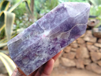 Polished Lepidolite with Pink Rubellite Points x 2 From Ambatondrazaka, Madagascar - Toprock Gemstones and Minerals 