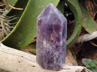Polished Lepidolite with Pink Rubellite Points x 2 From Ambatondrazaka, Madagascar - Toprock Gemstones and Minerals 